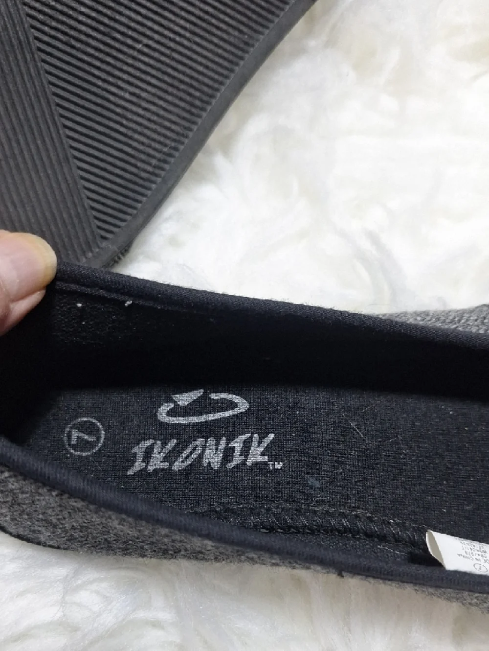 Gray Knotted Herringbone Ballet Flats - Unbranded